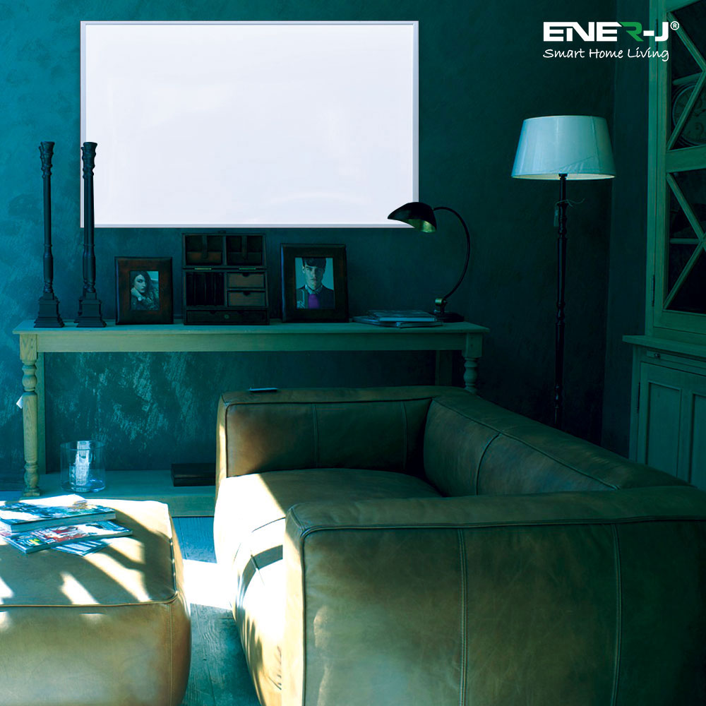 Ener-J 1005 x 595 Infrared Heating Panel, White Body, 600W