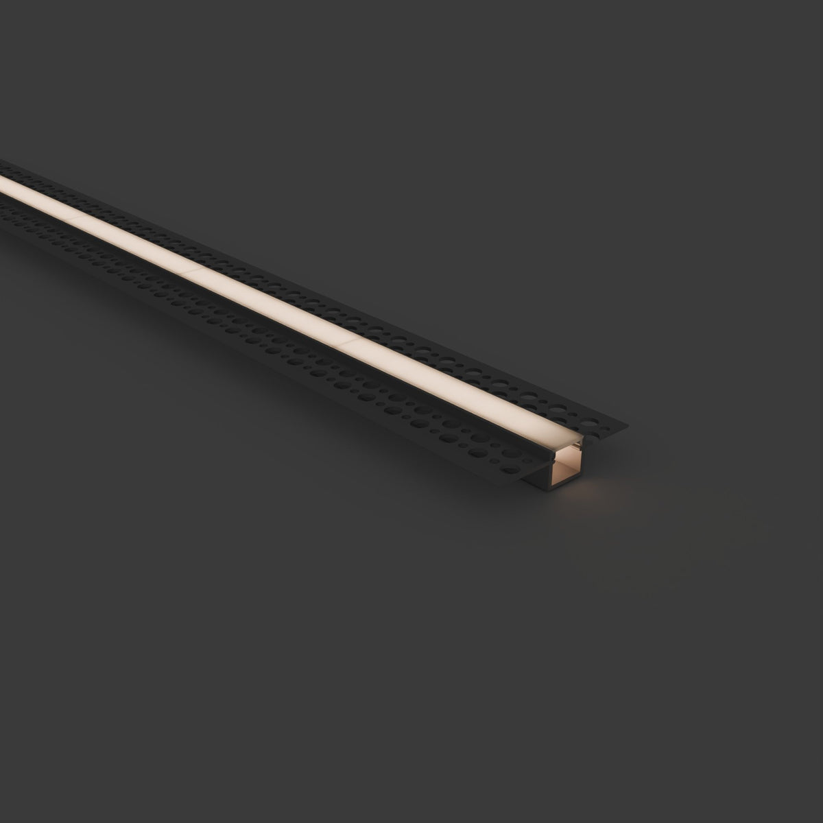 2m Plaster Over LED Aluminium Profile – 54.8 × 12.9mm, Trimless