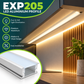 2m Recessed LED Aluminium Profile – 23.6×7mm, Silver