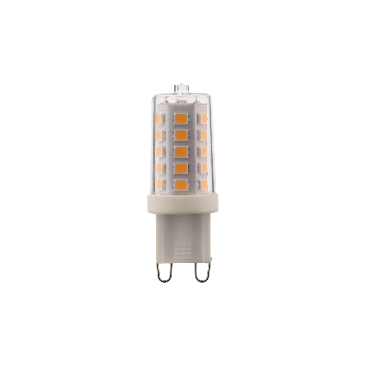 ecolux G9 LED capsule bulb, 3W, white ceramic base with loop pins