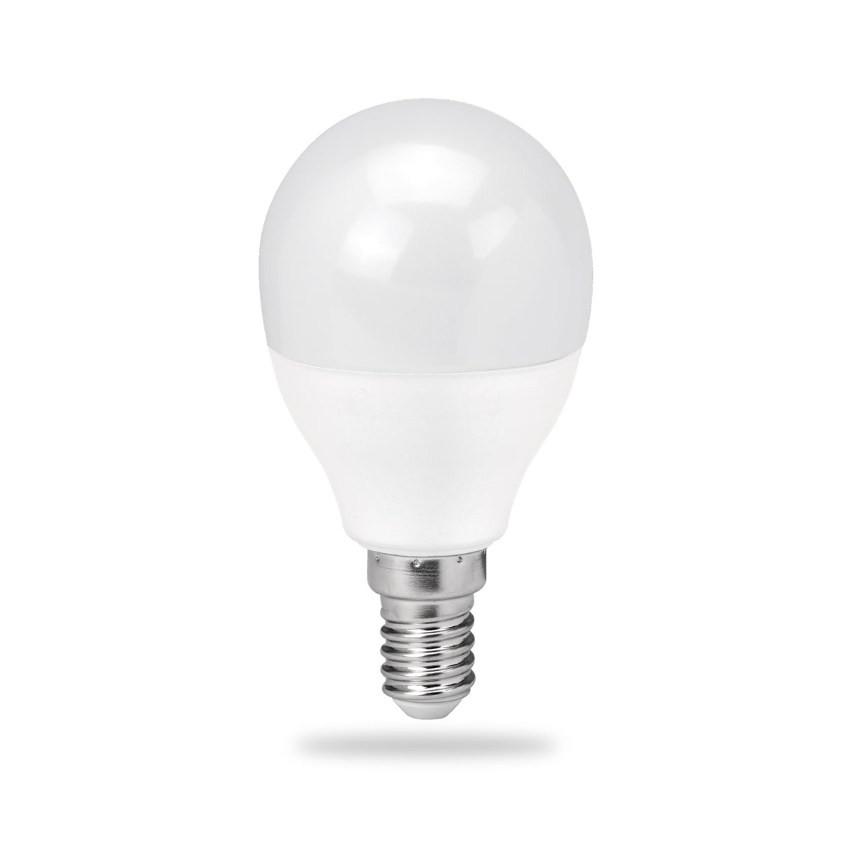 Golf Ball LED Bulb E14, 8.5W, on white background