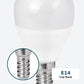 Close-up of E14 cap base with screw threads