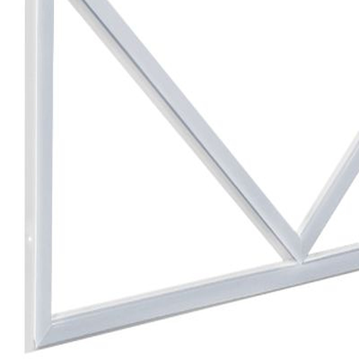 Close-up of the Diamond Linear Frame Light frame corner and diamond joint
