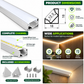 2m 45° Angled Corner LED Aluminium Profile – 18×18mm, Silver
