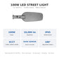 100W LED street light features: 100W, 10,000 lumens, IP65, 3CCT, dusk sensor, 180 degree adjustable