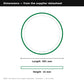 Round Halo dimensions — length 591mm, height 15mm, width not stated in datasheet