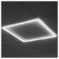 Linear frame light glowing in a dark ceiling