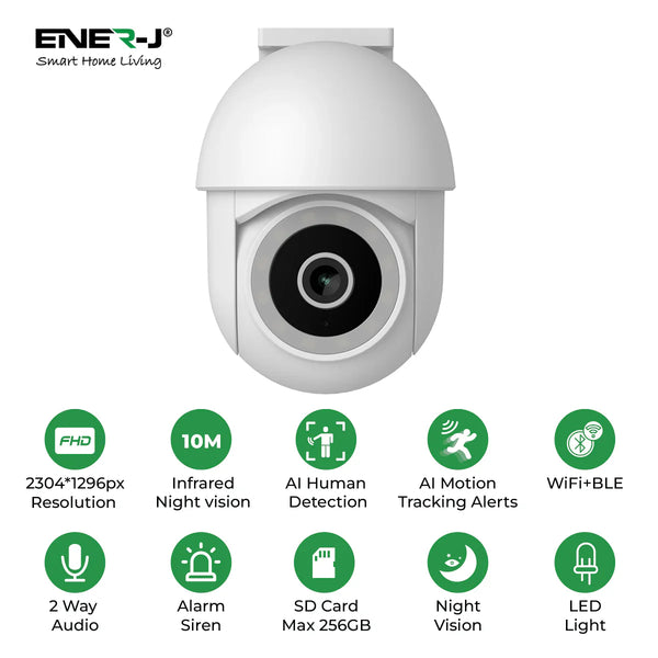 ENER-J Smart Wireless Outdoor IP Dome Camera with 4x Digital Zoom SHA5295 secondary image