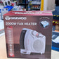 Daewoo 2000W fan heater - original retail box front