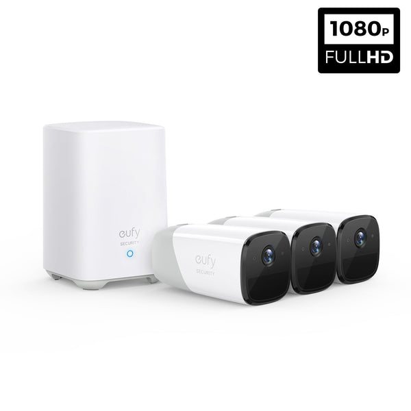 EufyCam 2  - 3 Cam Kit with HomeBase 2 (1080p)