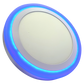 18+6W blue edge panel - blue ring glow, front
