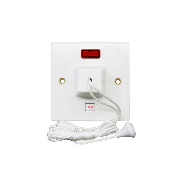 Pull Cord Switch – 10A 1 Gang 1 Way / 45A 1 Gang with Neon secondary image