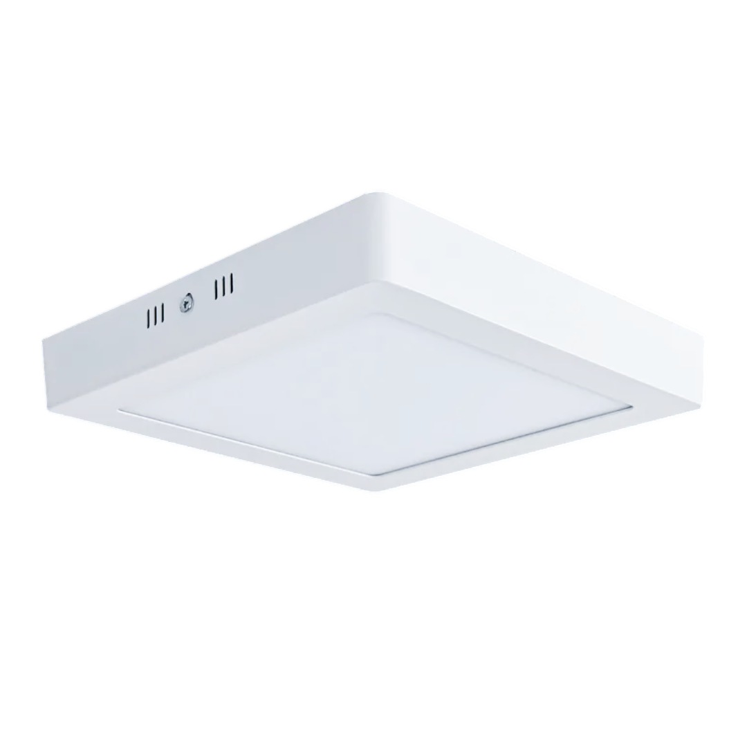 Square LED surface mounted ceiling panel light, 24W