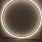 Round Halo LED Linear Frame Light installed and lit in a real suspended ceiling