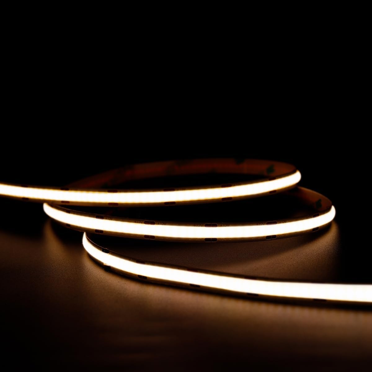 ENERJ 24V COB LED Strip Light 5m, 4000K Neutral White, 480 LEDs/m, 1200Lm/m, Dotless Flexible LED Tape, Cuttable 10mm IP20 LED Strip