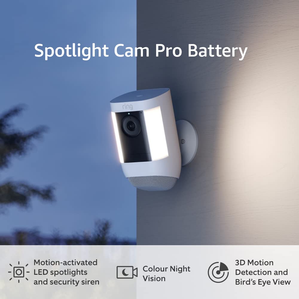 Ring Spotlight Cam Pro Battery White