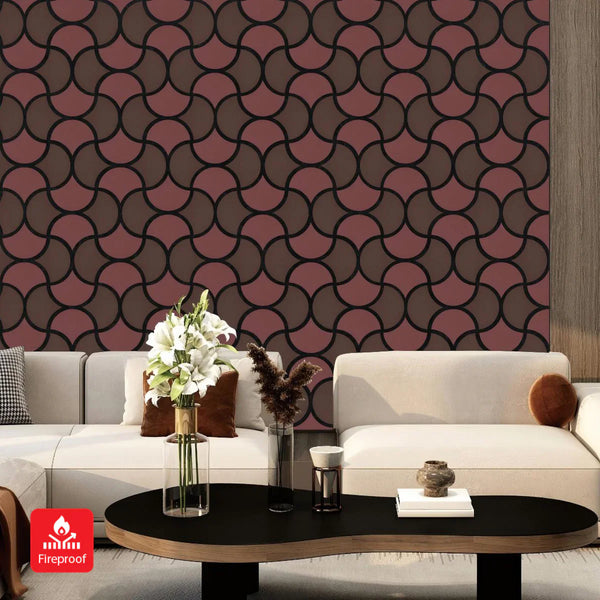 Ener-J Wave Arc Design Acoustic Wall Panel - Soundproof PET + MDF Size: 665 x 665 x17 mm (Pack of 4) secondary image