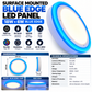 18+6W surface mounted LED panel with blue edge glow – image 1 of 7
