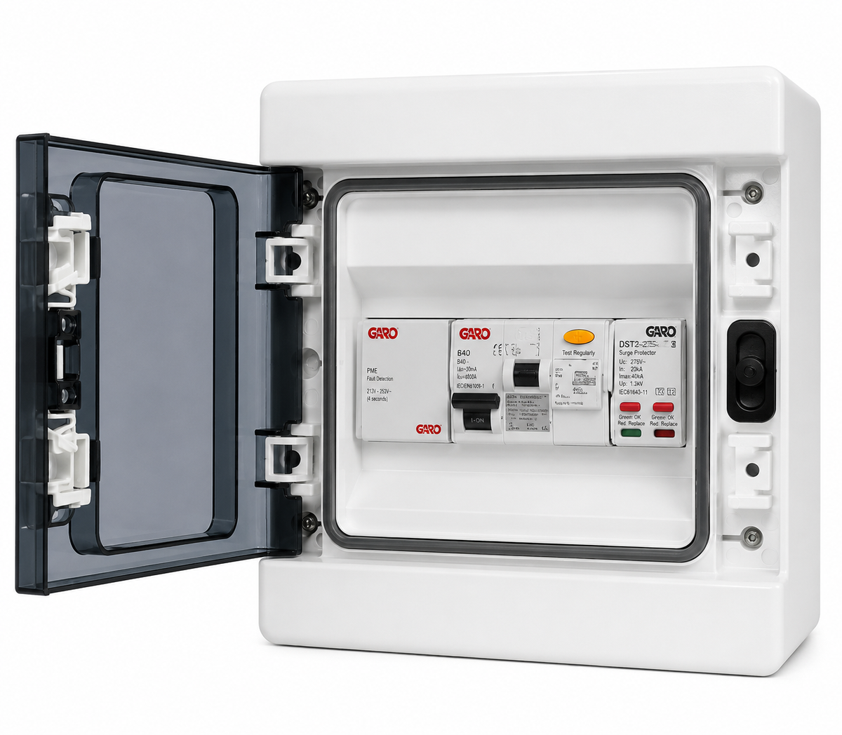 GARO GCS8EV40PME 8-Way EV Consumer Unit | 40A RCBO & PME