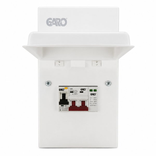 GARO GS4SOL 4-Way PV Consumer Unit with SPD & Bi-Directional RCBO