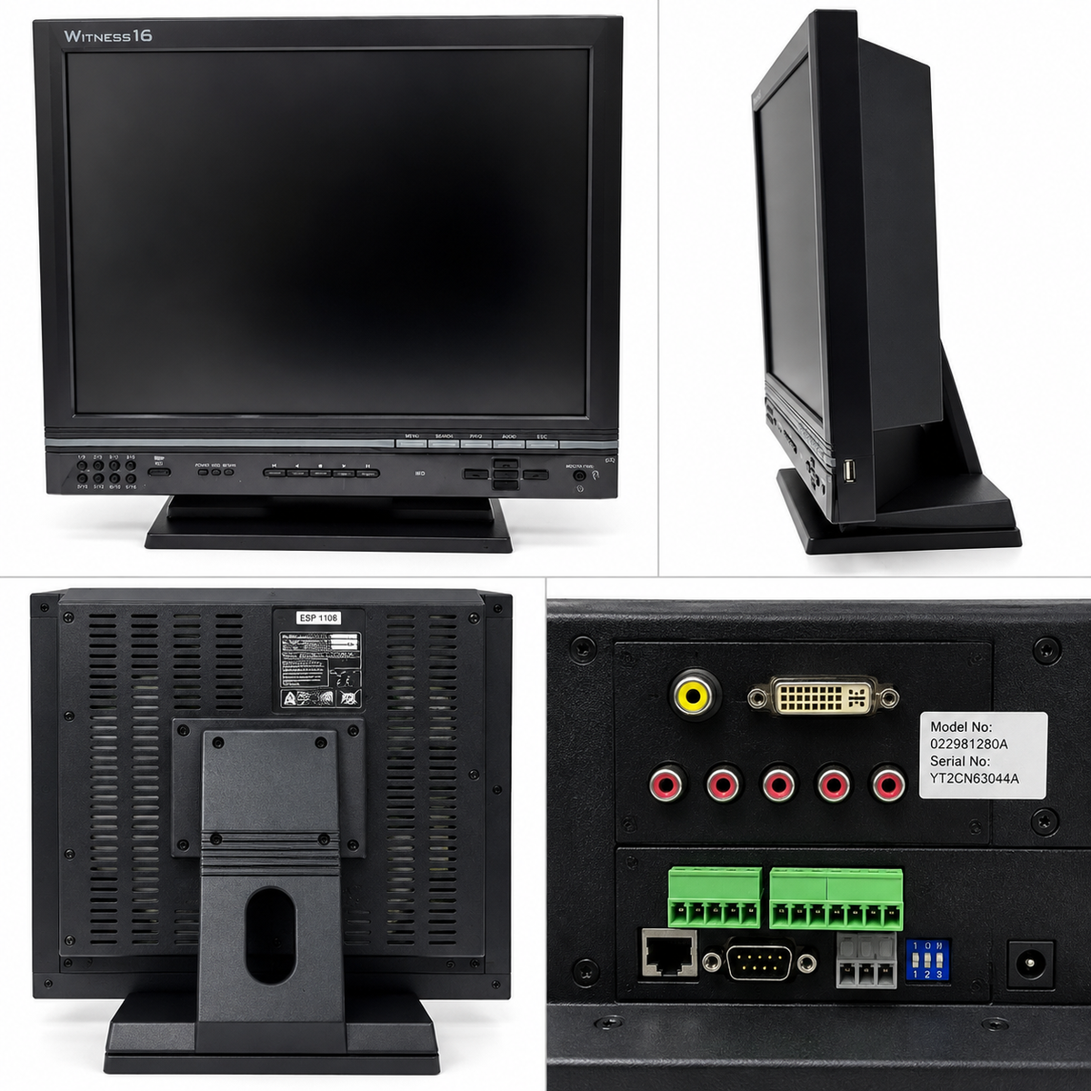 ESP WITNESS 16 TS WIT16 17 TFT Monitor & 16 Channel | CCTV DVR Recorder