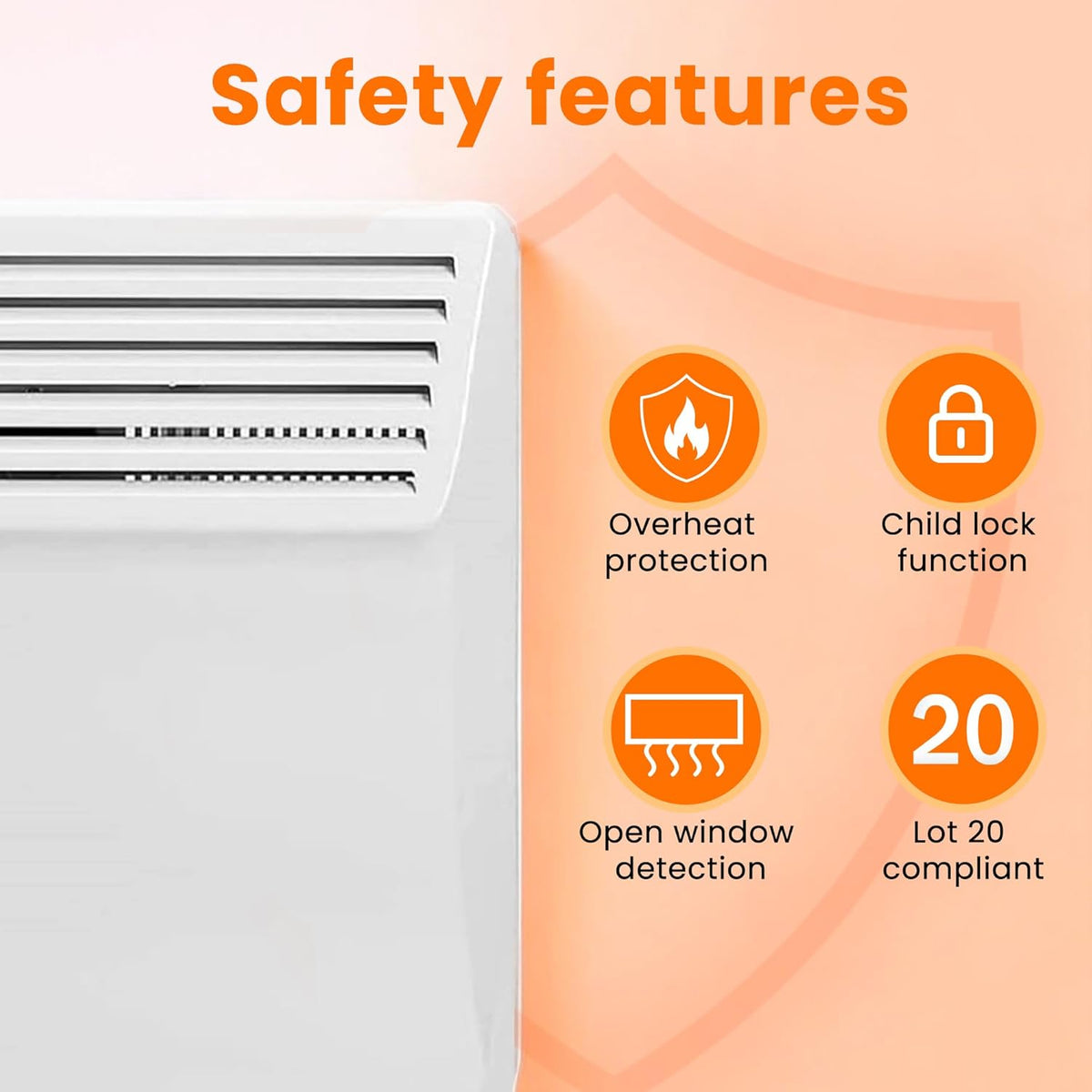 Devola DVS1000W 1000W panel heater – image 5 of 9