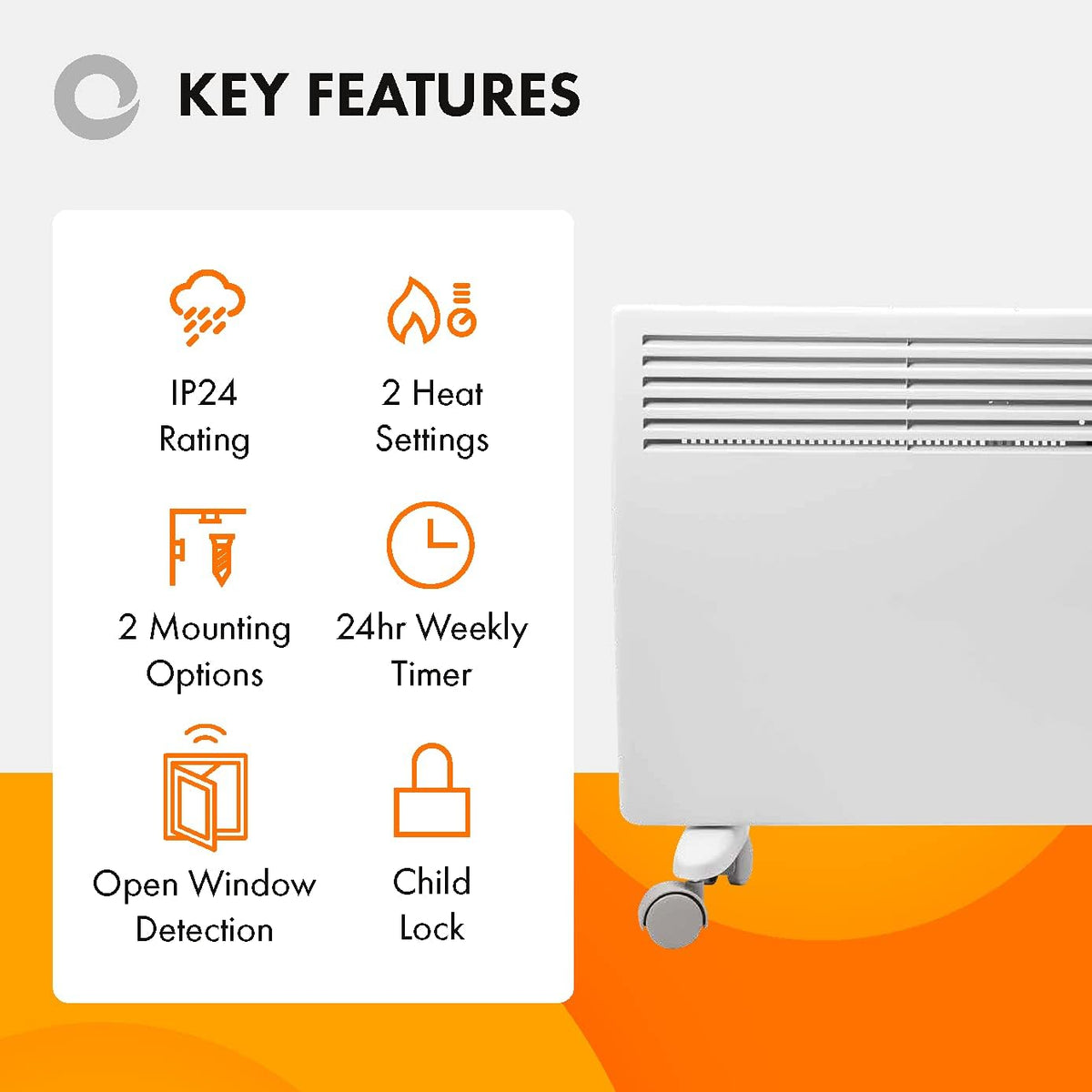 Devola DVS2000W 2000W panel heater – image 8 of 9
