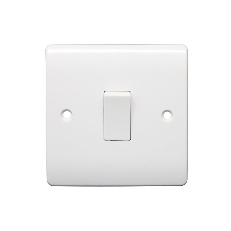 ecolux EXV302 white 1 gang 2 way plate switch