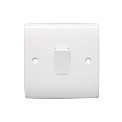 ecolux EXV302 white 1 gang 2 way plate switch