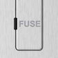 Close-up of brushed steel unswitched FCU fuse holder
