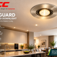 JCC Fireguard JC94002 Fire Rated Downlight – GU10, Brushed Nickel, 30/60/90 Min Fire Rated, Lamp Included