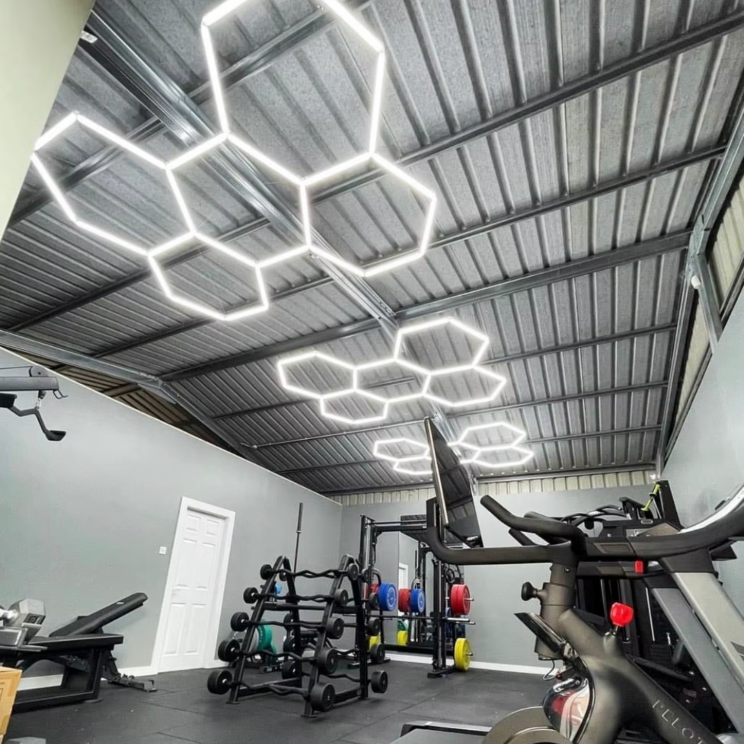 5-grid hexagon LED frame light