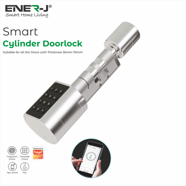 Ener-J Smart Lock Cylinder for Doors 35-70mm