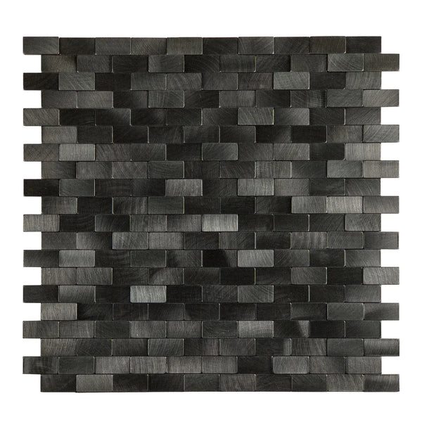 Ener-J Urban Alloy Pattern Peel & Stick Aluminum Tile, Size:300 x 300 x 4 mm (Pack of 4)