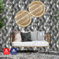 Ener-J Silver Slate Diamond Pattern Peel & Stick Aluminum Tile, Size: 295 x 29 5 x 4.5 mm (Pack of 4)