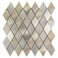 Ener-J Rose Gold Slate Diamond Pattern Peel & Stick Aluminum Tile, Size:295 x 295 x 4.5 mm (Pack of 4)