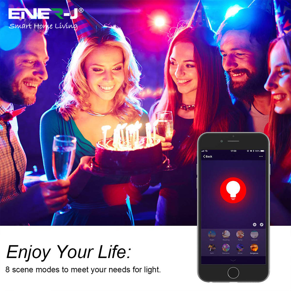 Ener-J Smart WiFi Colour Changing LED Bulb 9W BC/B22