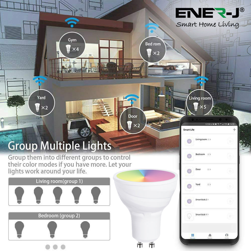 Ener-J Smart WiFi 5W GU10 LED Spotlight