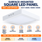 Square ultra-slim LED ceiling panel light – image 1 of 7