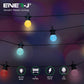 Ener-J 13 Meters RGB String Light Kit, 5V 5W (20 RGB Bulbs + IR Remote + UK Power Supply)
