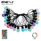 Ener-J 13 Meters RGB String Light Kit, 5V 5W (20 RGB Bulbs + IR Remote + UK Power Supply)