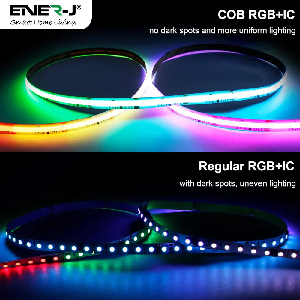 Ener-J Smart Plug & Play Digital RGB COB LED Strip Light Kit T498