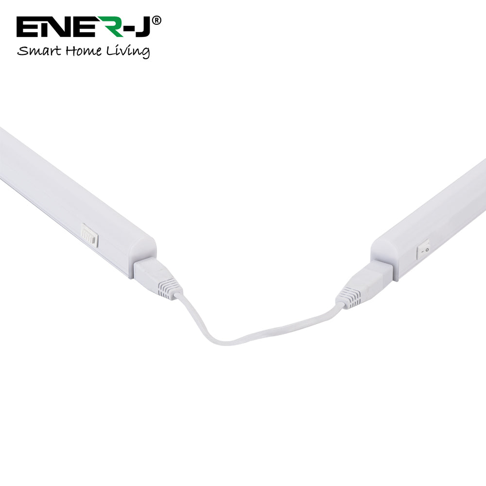 Ener-J 20W LED T5 Batten Light, 120cms, 100 Lm/W, With on/off switch, CCT Switchable,  50cms cable, 3 Years warranty