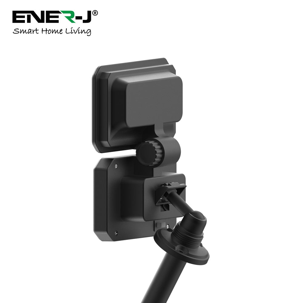 Ener J 8W PIR Solar Floodlight & Remote with 6000K Motion Sensor Light