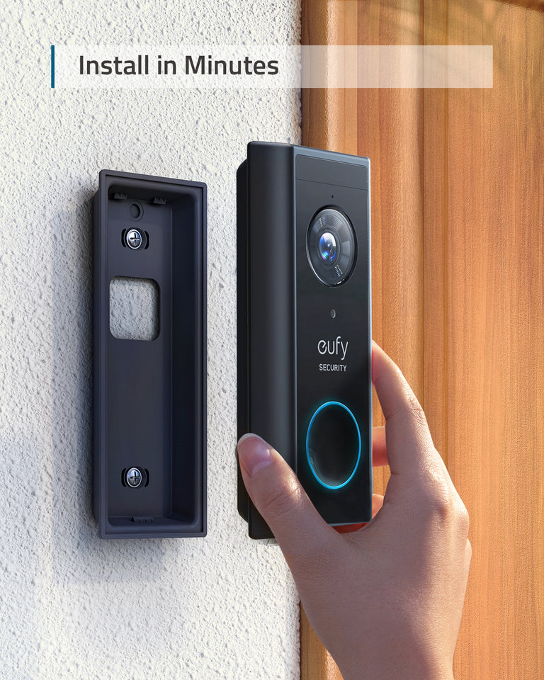 Eufy Video Doorbell 2K (Battery-Powered) Add-on & EufyCam 2 Pro - 3 Cam Kit with HomeBase 2 *Bundle*