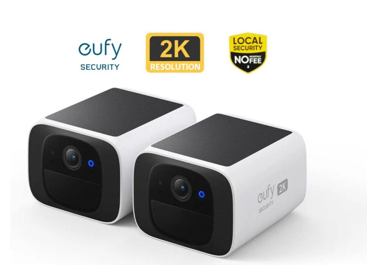 Eufy SoloCam S220 Outdoor Solar Camera - Pack of 2