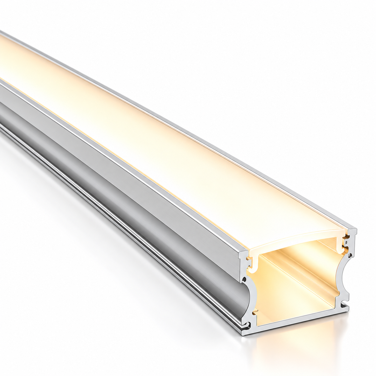 2m Deep LED Aluminium Profile – 16.8×14.3mm, Silver