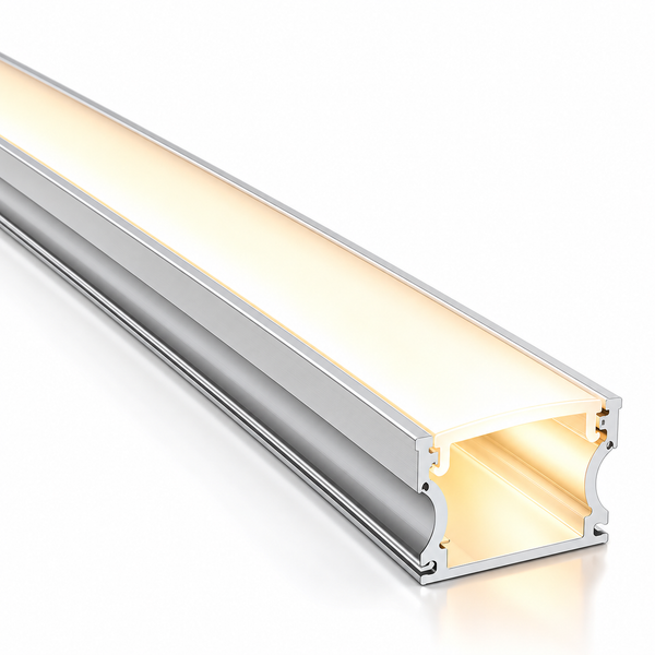 2m Deep LED Aluminium Profile – 16.8×14.3mm, Silver
