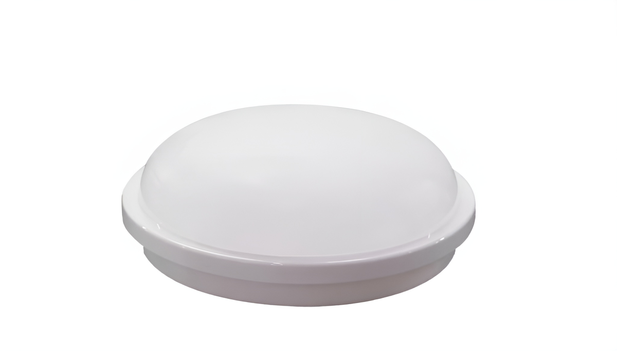 20W IP65 LED bulkhead light, white, front view