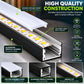 2m Standard LED Aluminium Profile – 17mm × 7mm Surface Mount Channel with Diffuser Cover
